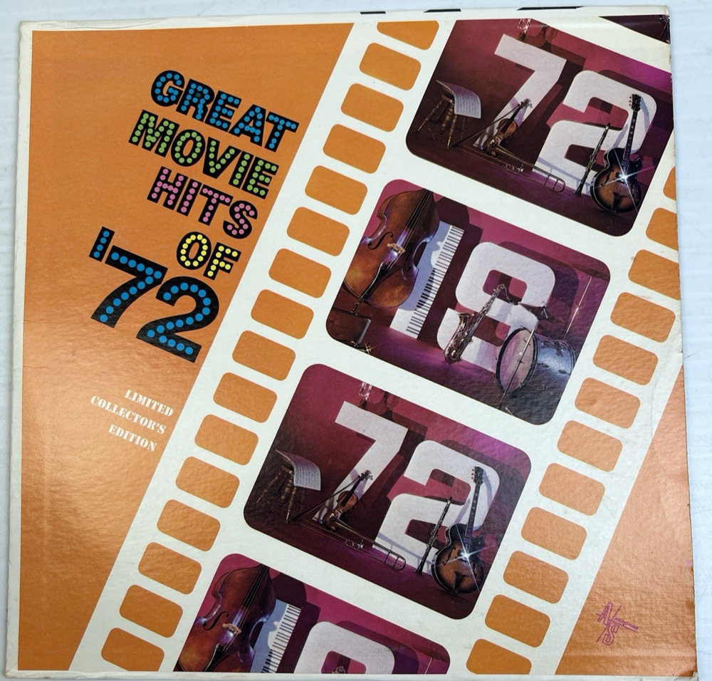 Great Movie Hits or 72 Lp Vinyl Album Instrumental Shaft The Godfather More